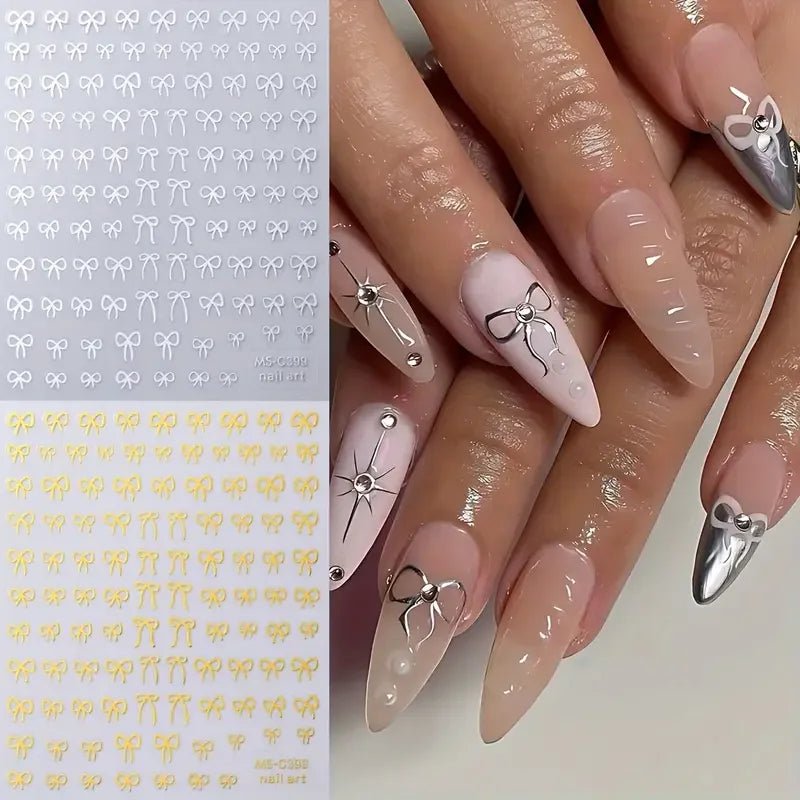 Mini Bowknot Nail Art Stickers - 1/2pcs Self - Adhesive Decals - dellidu.com - 2pcsMS - C399BW - Mini Bowknot Nail Art Stickers - 1/2pcs Self - Adhesive Decals - Mini Bowknot Nail Art Stickers - 1/2pcs Self - Adhesive Decals - 14:29#2pcsMS - C399BW - dellidu.com