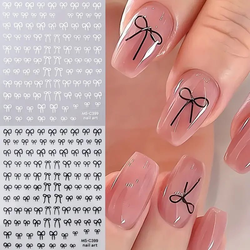 Mini Bowknot Nail Art Stickers - 1/2pcs Self - Adhesive Decals - dellidu.com - 2pcsMS - C399BW - Mini Bowknot Nail Art Stickers - 1/2pcs Self - Adhesive Decals - Mini Bowknot Nail Art Stickers - 1/2pcs Self - Adhesive Decals - 14:29#2pcsMS - C399BW - dellidu.com