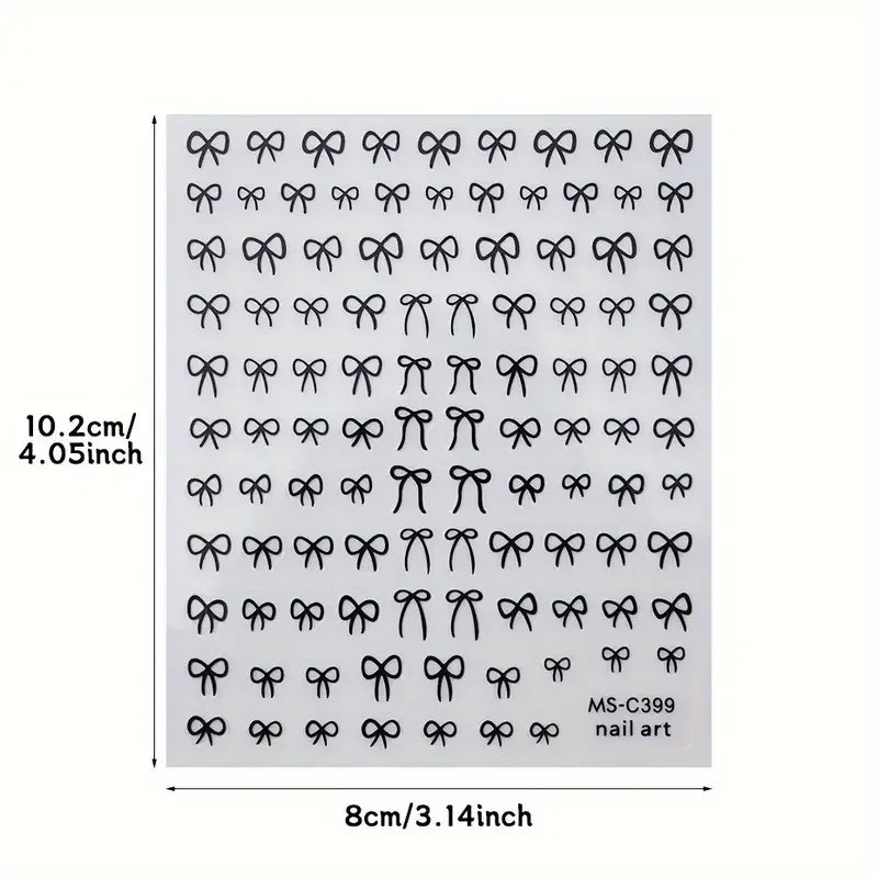 Mini Bowknot Nail Art Stickers - 1/2pcs Self - Adhesive Decals - dellidu.com - 2pcsMS - C399BW - Mini Bowknot Nail Art Stickers - 1/2pcs Self - Adhesive Decals - Mini Bowknot Nail Art Stickers - 1/2pcs Self - Adhesive Decals - 14:29#2pcsMS - C399BW - dellidu.com