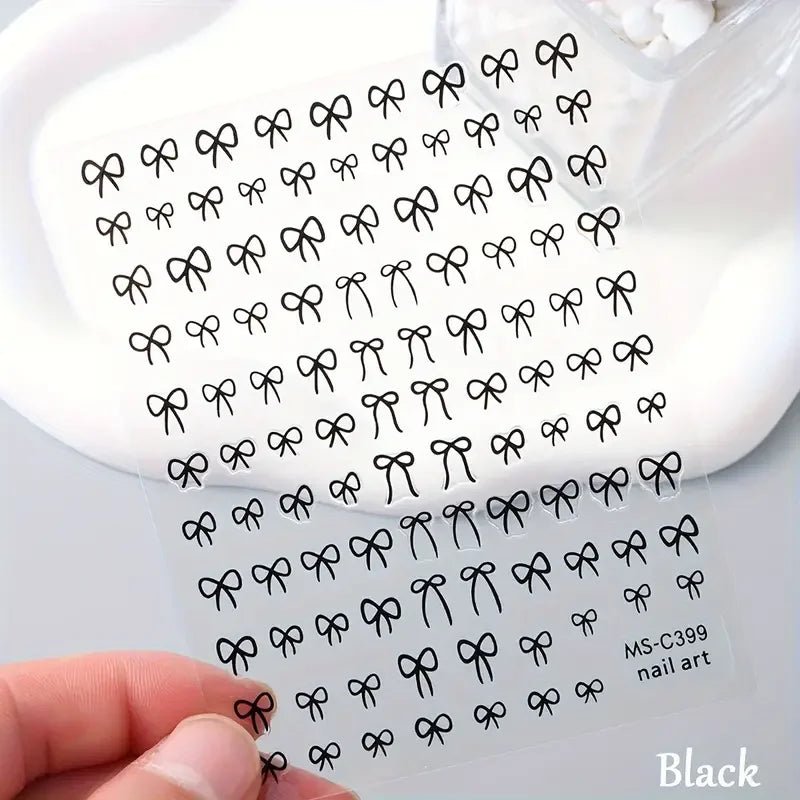 Mini Bowknot Nail Art Stickers - 1/2pcs Self - Adhesive Decals - dellidu.com - 2pcsMS - C399BW - Mini Bowknot Nail Art Stickers - 1/2pcs Self - Adhesive Decals - Mini Bowknot Nail Art Stickers - 1/2pcs Self - Adhesive Decals - 14:29#2pcsMS - C399BW - dellidu.com