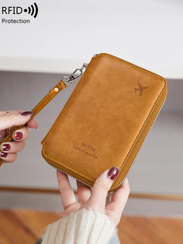 Minimalist RFID Passport Holder - PU Leather Travel Wallet - dellidu.com - HZ720 - sapphireblue - Minimalist RFID Passport Holder - PU Leather Travel Wallet - Minimalist RFID Passport Holder - PU Leather Travel Wallet - 14:173#HZ720 - sapphireblue - dellidu.com