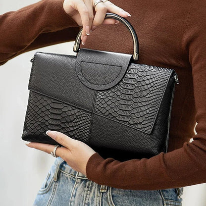 PU Synthetic Leather Women's Alligator Pattern Crossbody Bag - dellidu.com - 367 - black - PU Synthetic Leather Women's Alligator Pattern Crossbody Bag - PU Synthetic Leather Women's Alligator Pattern Crossbody Bag - 14:771#367 - black - dellidu.com