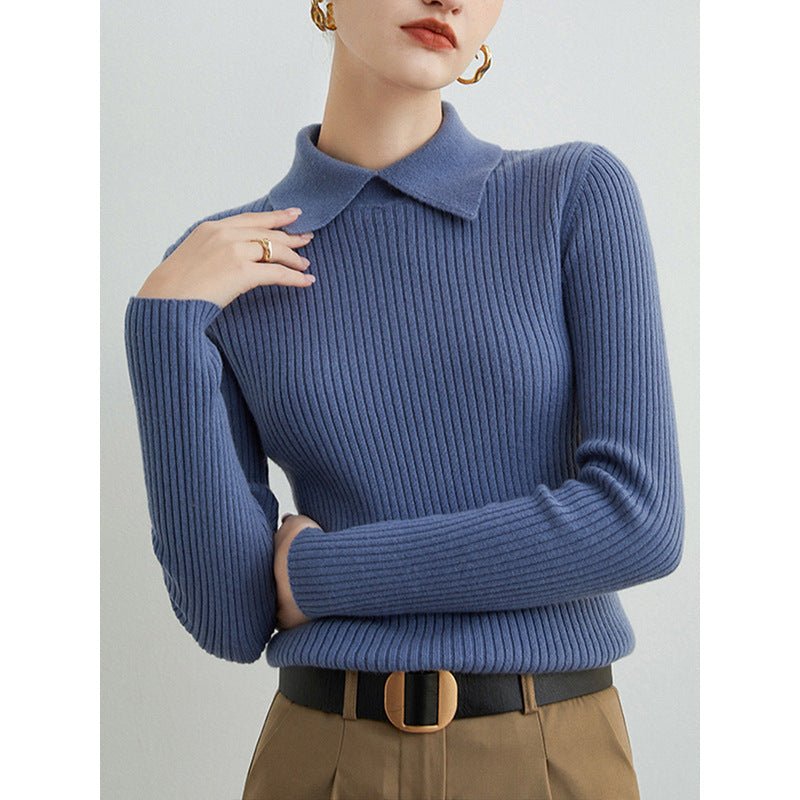 Pullover Cashmere Sweater for Autumn & Winter - dellidu.com - 0 - Haze Blue - Pullover Cashmere Sweater for Autumn & Winter - S - Pullover Cashmere Sweater for Autumn & Winter - CJYD227466516PK - null