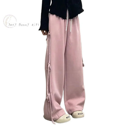 Retro Wide Leg Pants for Women - Casual High Waist Lounge Pants - dellidu.com - LightGray - Retro Wide Leg Pants for Women - Casual High Waist Lounge Pants - XL - Retro Wide Leg Pants for Women - Casual High Waist Lounge Pants - 14:193#LightGray;5:200006272#XL - dellidu.com