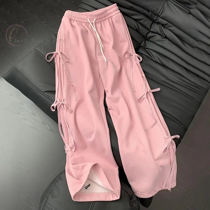 Retro Wide Leg Pants for Women - Casual High Waist Lounge Pants - dellidu.com - LightGray - Retro Wide Leg Pants for Women - Casual High Waist Lounge Pants - XL - Retro Wide Leg Pants for Women - Casual High Waist Lounge Pants - 14:193#LightGray;5:200006272#XL - dellidu.com