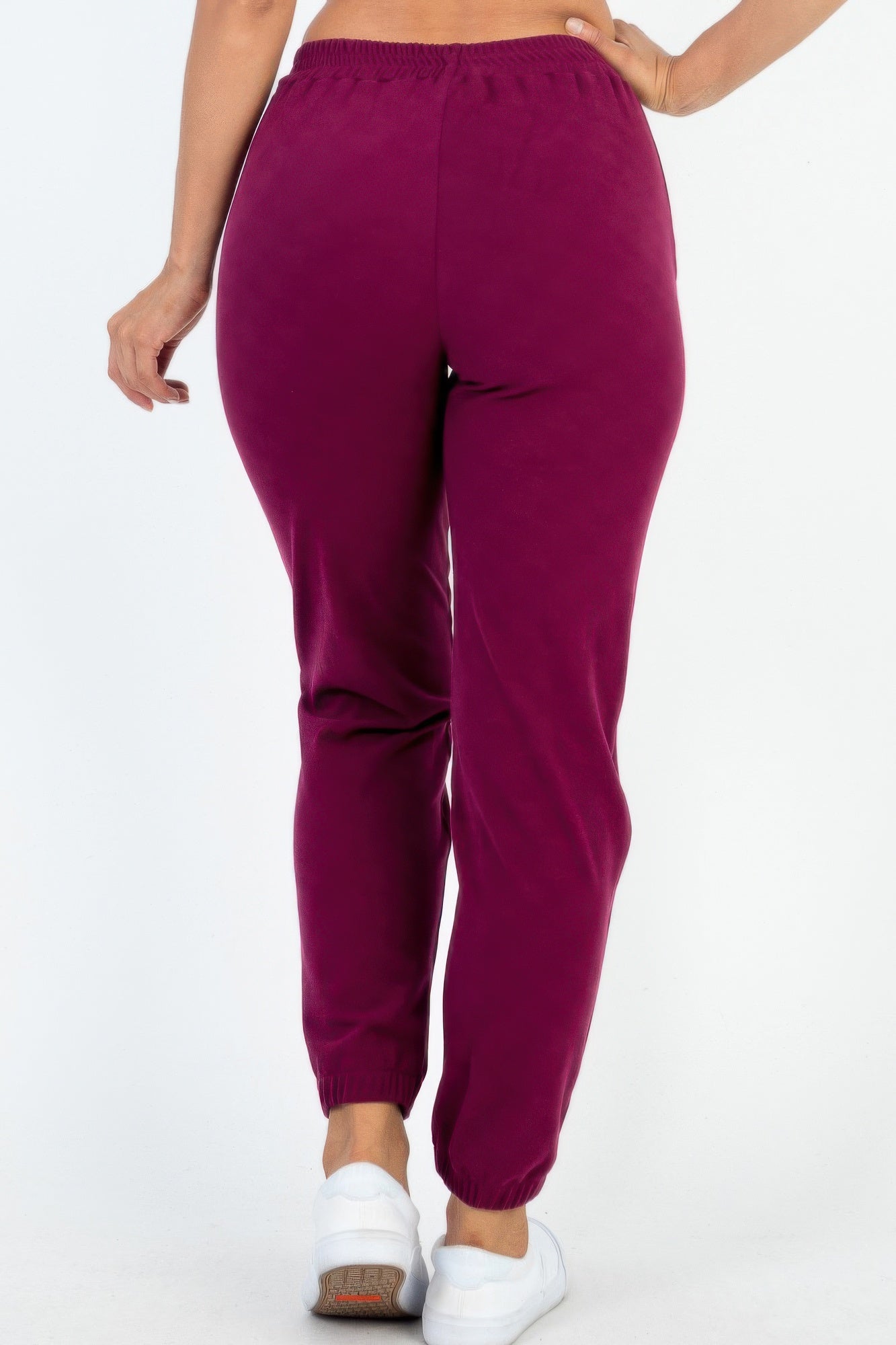 Ribbed Side Pocket Joggers - dellidu.com - Burgundy - product image - S - product image - wh2000658.S.Burgundy - dellidu.com