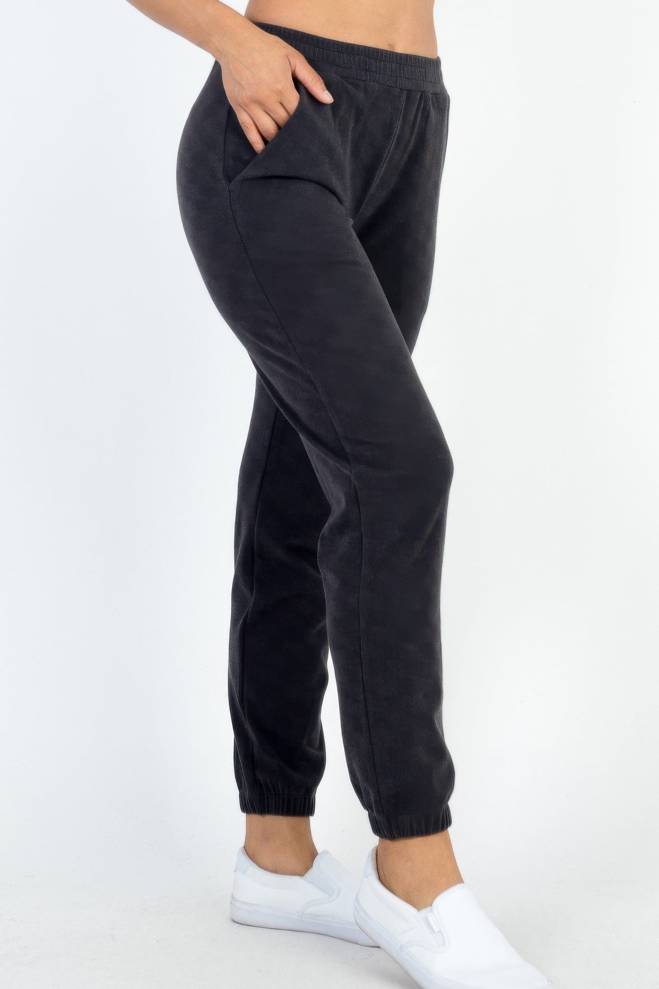 Ribbed Side Pocket Joggers - dellidu.com - Black - product image - S - product image - wh2000658.S.Black - dellidu.com