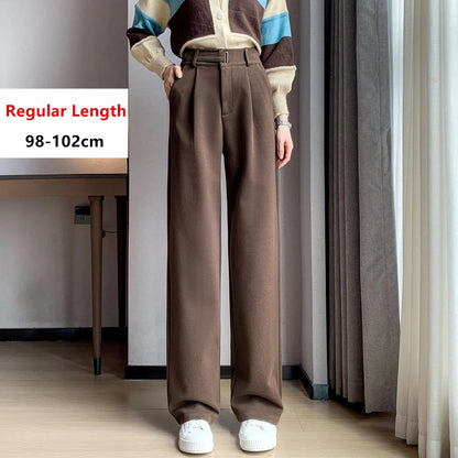 Seoulish Autumn Winter Thicken Woolen Casual Wide Leg Pants - dellidu.com - Coffee(regular) - Seoulish Autumn Winter Thicken Woolen Casual Wide Leg Pants - XXL - Seoulish Autumn Winter Thicken Woolen Casual Wide Leg Pants - 14:933#Coffee(regular);5:4182 - dellidu.com