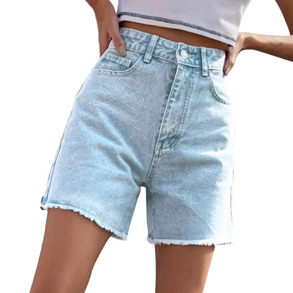 Sexy Ripped Hem Denim Shorts for Women - Summer 2025 - dellidu.com - United States - Sexy Ripped Hem Denim Shorts for Women - Summer 2025 - H - L - Sexy Ripped Hem Denim Shorts for Women - Summer 2025 - 14:200002130#H;200007763:201336106;5:361385#L - dellidu.com