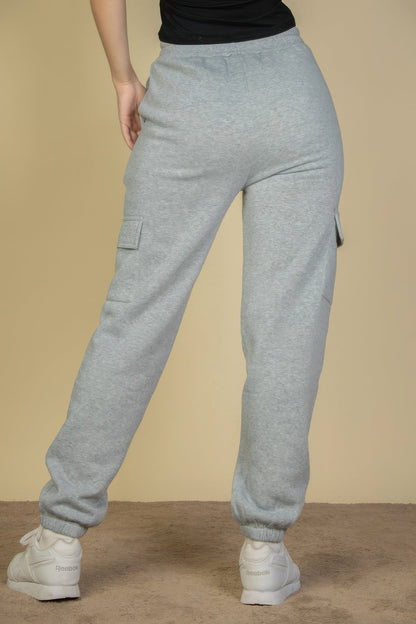 Side Pocket Drawstring Waist Sweatpants - dellidu.com - Heather gray - product image - S - product image - wh2000635.S.Heather.Gray - dellidu.com