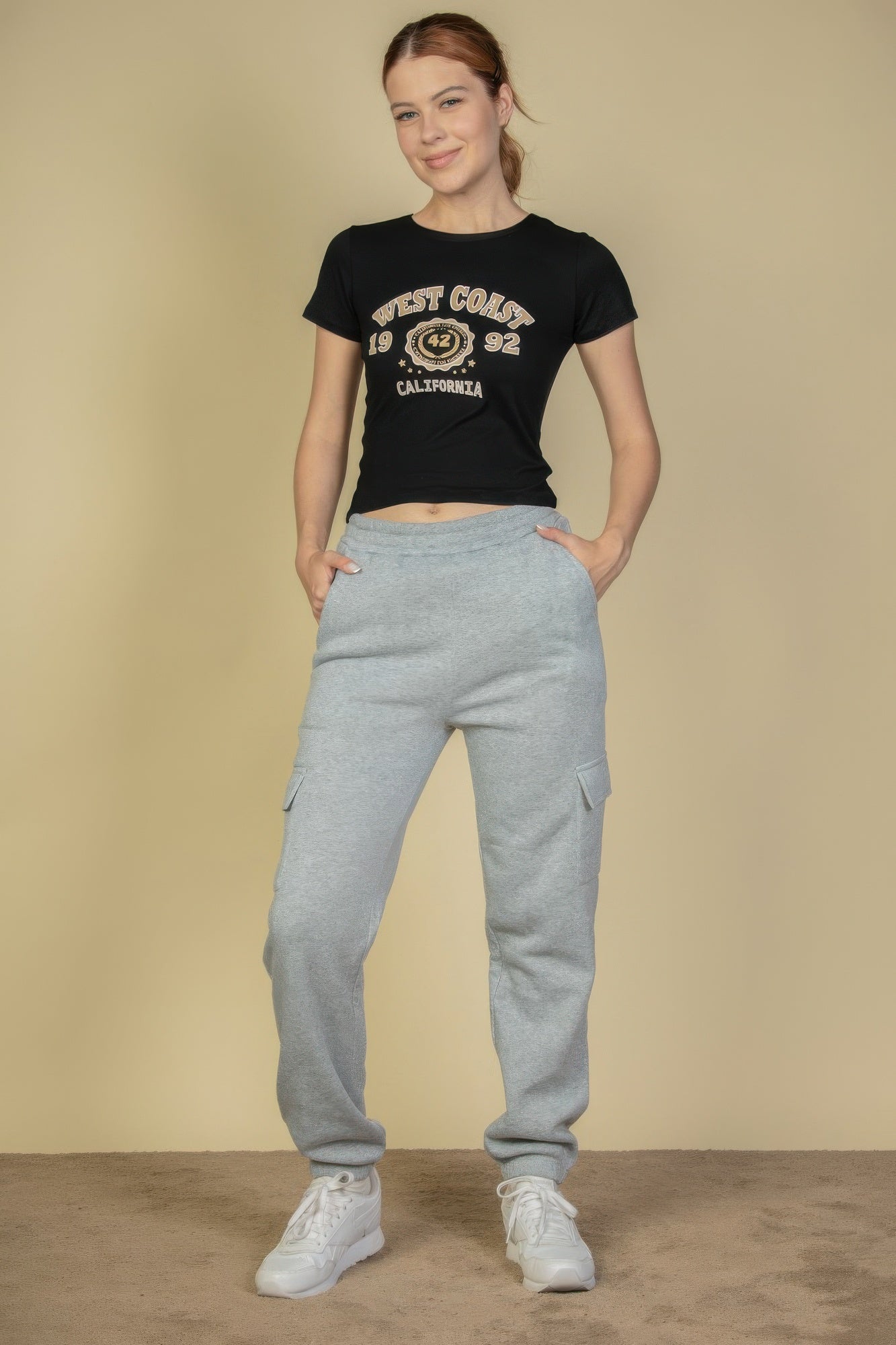 Side Pocket Drawstring Waist Sweatpants - dellidu.com - Heather gray - product image - S - product image - wh2000635.S.Heather.Gray - dellidu.com