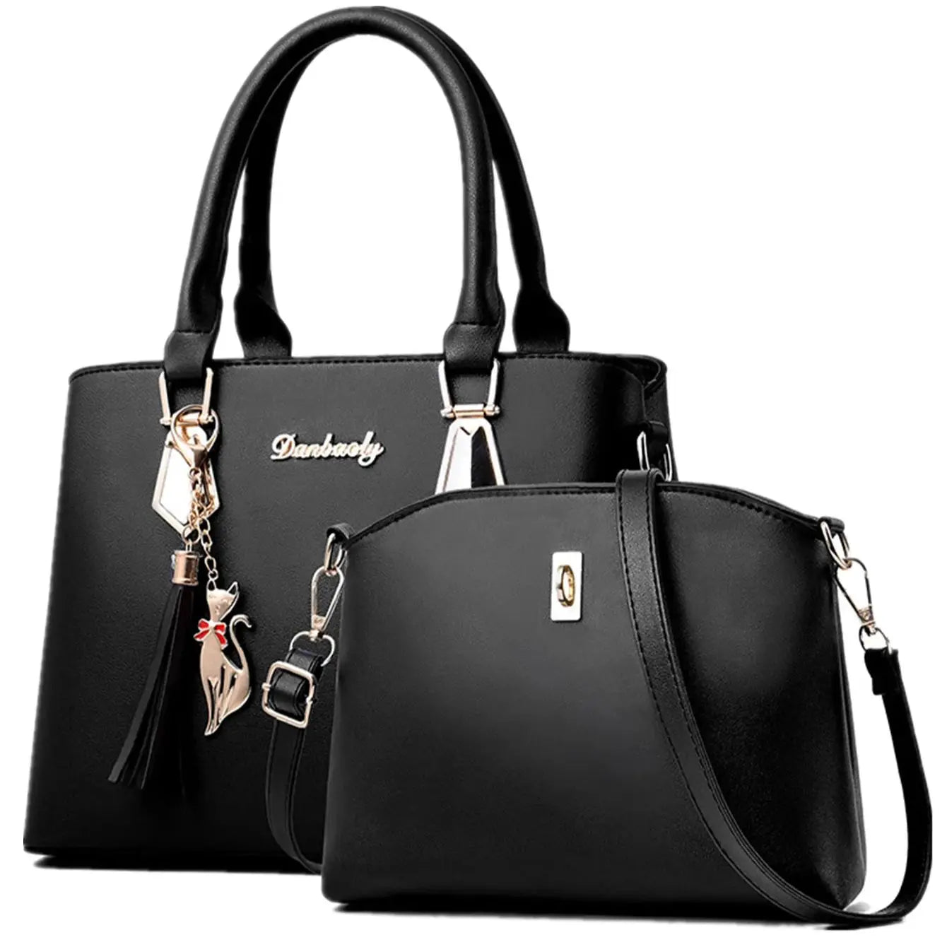 Simple Korean Style Women's Handbag - Casual Tote - dellidu.com - black - Simple Korean Style Women's Handbag - Casual Tote - L - Simple Korean Style Women's Handbag - Casual Tote - 14:193;5:3095 - dellidu.com