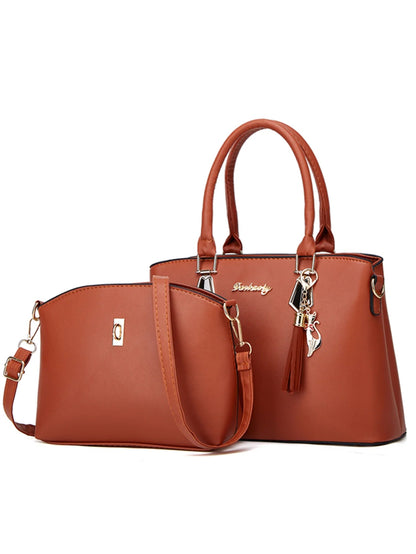 Simple Korean Style Women's Handbag - Casual Tote - dellidu.com - Brown - Simple Korean Style Women's Handbag - Casual Tote - L - Simple Korean Style Women's Handbag - Casual Tote - 14:365458;5:3095 - dellidu.com