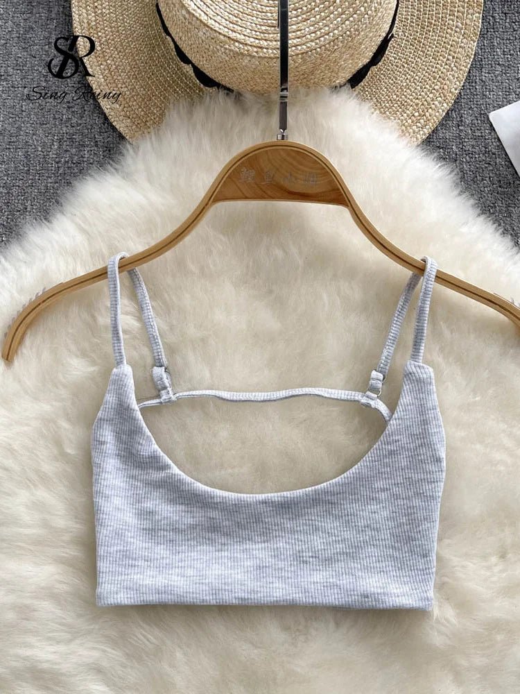 SINGREINY Summer Backless Sexy Camisole for Women - dellidu.com - light gray - SINGREINY Summer Backless Sexy Camisole for Women - L - SINGREINY Summer Backless Sexy Camisole for Women - 14:193#light gray;5:361385 - dellidu.com