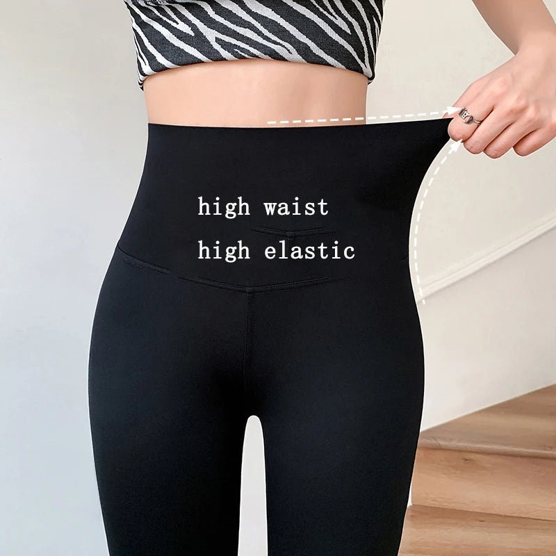 Slim High Waist Women's Flare Pants - Casual Streetwear - dellidu.com - black - Slim High Waist Women's Flare Pants - Casual Streetwear - 40 - 50kg - Slim High Waist Women's Flare Pants - Casual Streetwear - 14:193#black;5:361386#40 - 50kg - dellidu.com