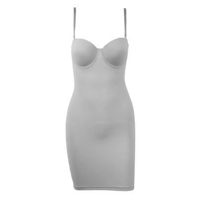 Slimming Full Length Shapewear Slip Dress for Women - dellidu.com - GRAY - Slimming Full Length Shapewear Slip Dress for Women - S - Slimming Full Length Shapewear Slip Dress for Women - 14:691;5:100014064 - dellidu.com