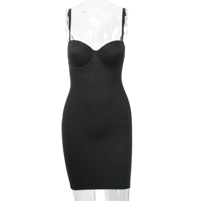 Slimming Full Length Shapewear Slip Dress for Women - dellidu.com - black - Slimming Full Length Shapewear Slip Dress for Women - S - Slimming Full Length Shapewear Slip Dress for Women - 14:193;5:100014064 - dellidu.com