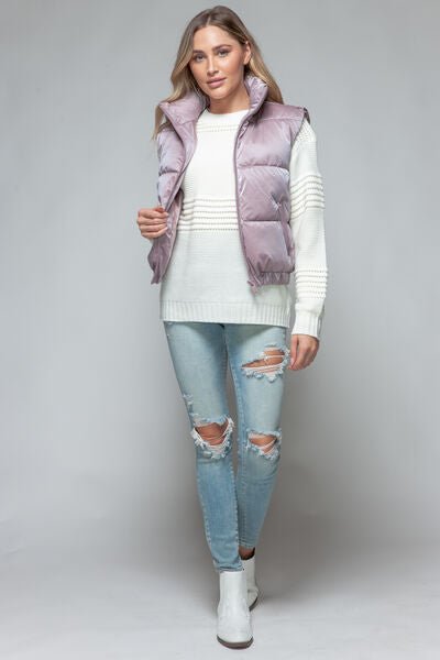 Snobbish Fine Fur Lining Quilted Vest - dellidu.com - 100100458652741 - Dark Rose - a86cee35 - 723c - 443d - af54 - ca055ea0bbb4 - Min - M - a86cee35 - 723c - 443d - af54 - ca055ea0bbb4 - Min - 100100458652741 - Trendsi