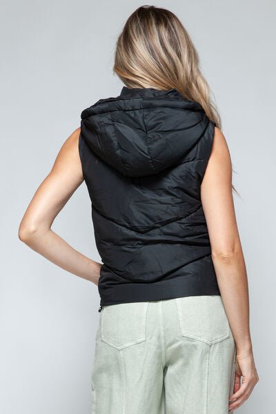 Snobbish Zip Up Quilted Hooded Vest - dellidu.com - 100100738881111 - Black - 78fac1b5 - 8255 - 47f3 - 91cb - 69283a0b8c93 - Min - S - 78fac1b5 - 8255 - 47f3 - 91cb - 69283a0b8c93 - Min - 100100738881111 - Trendsi