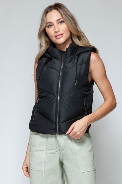 Snobbish Zip Up Quilted Hooded Vest - dellidu.com - 100100738881111 - Black - 7b9bfac6 - ccc6 - 4121 - adf9 - 97f7ccdde5a4 - Min - S - 7b9bfac6 - ccc6 - 4121 - adf9 - 97f7ccdde5a4 - Min - 100100738881111 - Trendsi