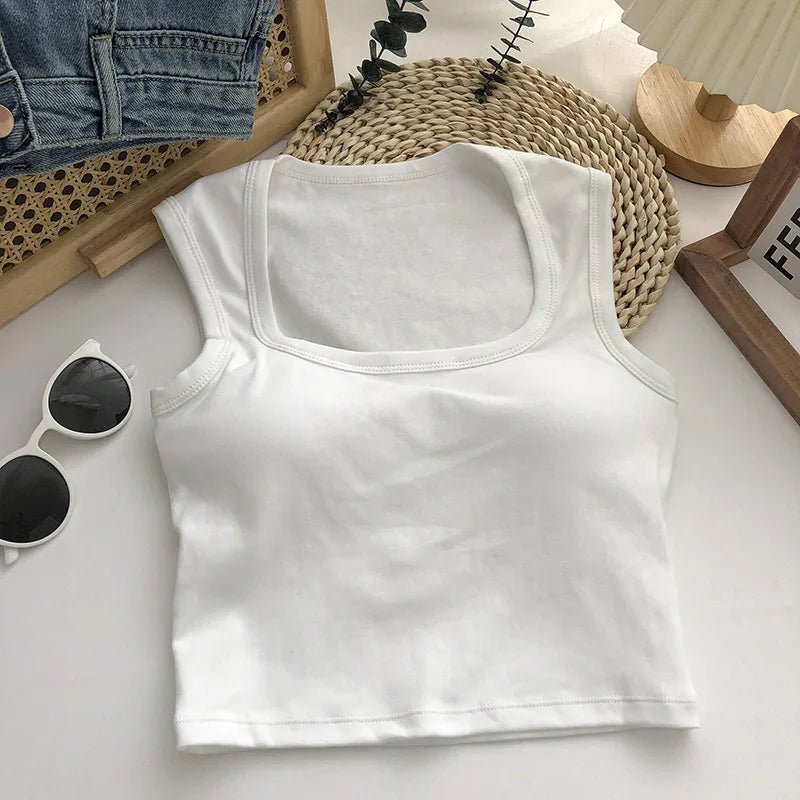 Summer Y2K Aesthetic Women’s Tank Top - Corset Style - dellidu.com - White - Summer Y2K Aesthetic Women’s Tank Top - Corset Style - One Size - Summer Y2K Aesthetic Women’s Tank Top - Corset Style - 14:173#White;5:200003528 - dellidu.com