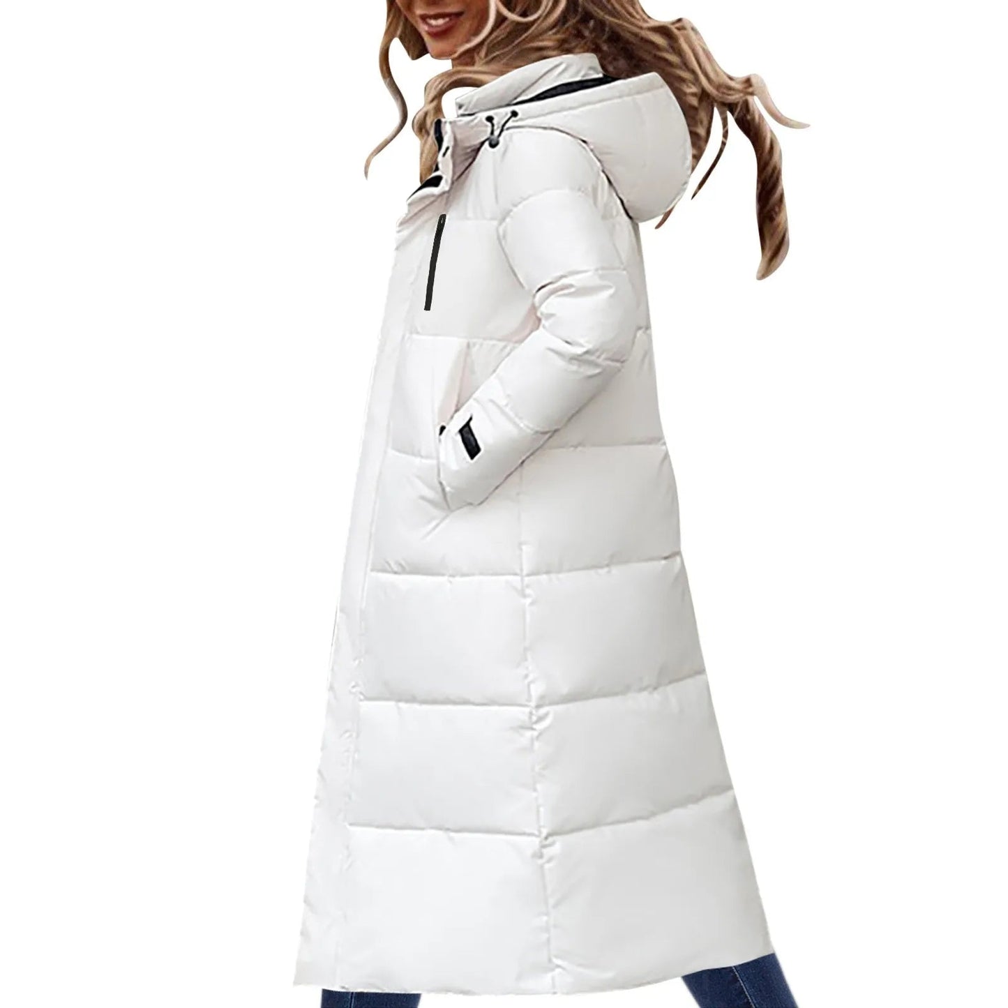 Thickened Warm Cotton Padded Jacket for Women - dellidu.com - White - Thickened Warm Cotton Padded Jacket for Women - XXL - United States - Thickened Warm Cotton Padded Jacket for Women - 14:29#White;200007763:201336106;5:4182 - dellidu.com