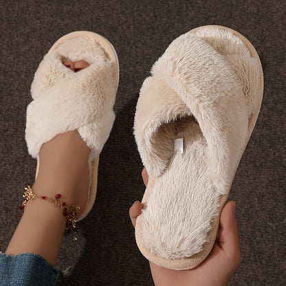 Ultra - Comfortable Leopard Print Plush Slippers - dellidu.com - Khaki - Ultra - Comfortable Leopard Print Plush Slippers - US 5.5 - 6 - Ultra - Comfortable Leopard Print Plush Slippers - 15067;18011 - dellidu.com