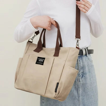 Urban Minimalist Canvas Tote Bag for Women - dellidu.com - Black - Urban Minimalist Canvas Tote Bag for Women - Urban Minimalist Canvas Tote Bag for Women - 14:771#Black - dellidu.com