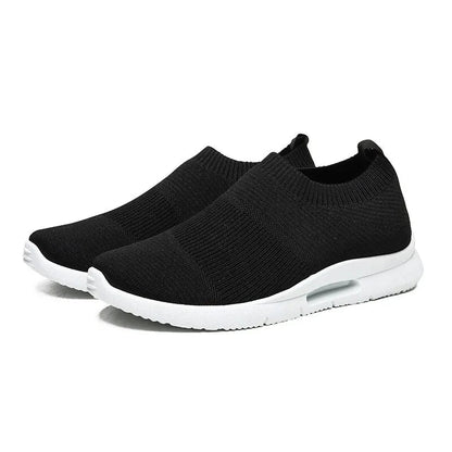 Women's Breathable Light Running Shoes - Casual Slip - On Sneakers - dellidu.com - 42 - Women's Breathable Light Running Shoes - Casual Slip - On Sneakers - Black White - Women's Breathable Light Running Shoes - Casual Slip - On Sneakers - 14:691#Black White;200000124:200000337 - dellidu.com