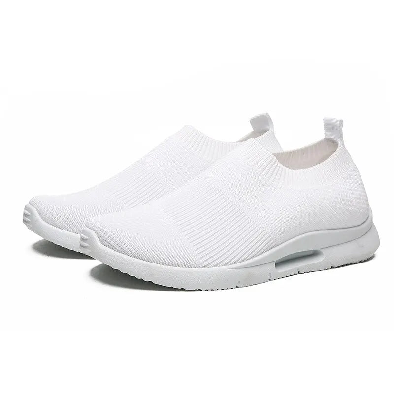 Women's Breathable Light Running Shoes - Casual Slip - On Sneakers - dellidu.com - 37 - Women's Breathable Light Running Shoes - Casual Slip - On Sneakers - White - Women's Breathable Light Running Shoes - Casual Slip - On Sneakers - 14:29#White;200000124:100010482 - dellidu.com