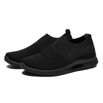 Women's Breathable Light Running Shoes - Casual Slip - On Sneakers - dellidu.com - 37 - Women's Breathable Light Running Shoes - Casual Slip - On Sneakers - black - Women's Breathable Light Running Shoes - Casual Slip - On Sneakers - 14:193;200000124:100010482 - dellidu.com