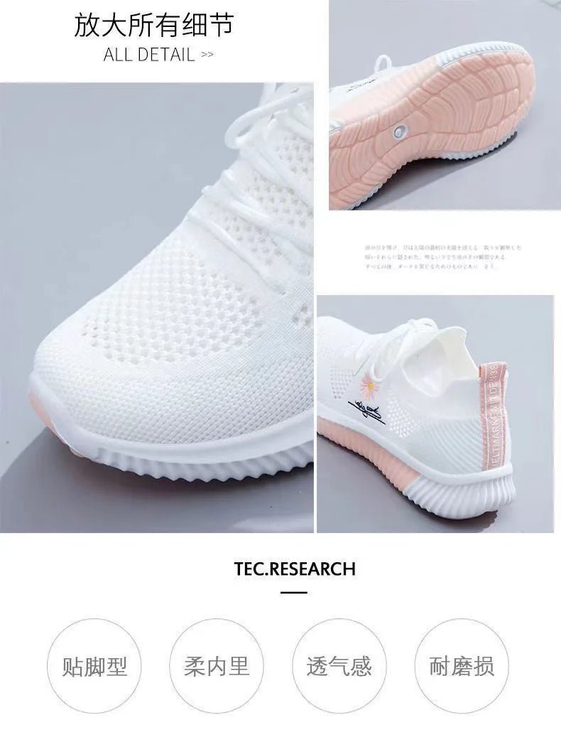 Women’s Breathable Walking Mesh Sneakers - Casual Flats - dellidu.com - Pink - Women’s Breathable Walking Mesh Sneakers - Casual Flats - 39 - Women’s Breathable Walking Mesh Sneakers - Casual Flats - 14:1052#Pink;200000124:200000364 - dellidu.com