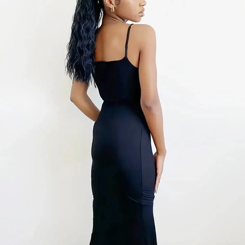 Women's Casual Backless Bodycon Maxi Dress - dellidu.com - black - Women's Casual Backless Bodycon Maxi Dress - XL - Women's Casual Backless Bodycon Maxi Dress - 14:193;5:100014065 - dellidu.com