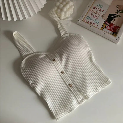 Women's Cropped Summer Corset Top with Bra Pads - dellidu.com - Beige - Women's Cropped Summer Corset Top with Bra Pads - One Size - Women's Cropped Summer Corset Top with Bra Pads - 14:771;5:200003528 - dellidu.com