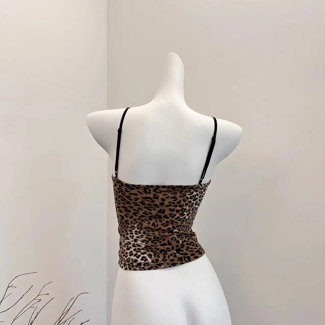 Women's Leopard Print Crop Top Set - Vintage Y2K Aesthetic - dellidu.com - Leopard - Women's Leopard Print Crop Top Set - Vintage Y2K Aesthetic - M - Women's Leopard Print Crop Top Set - Vintage Y2K Aesthetic - 14:365458#Leopard;5:361386 - dellidu.com