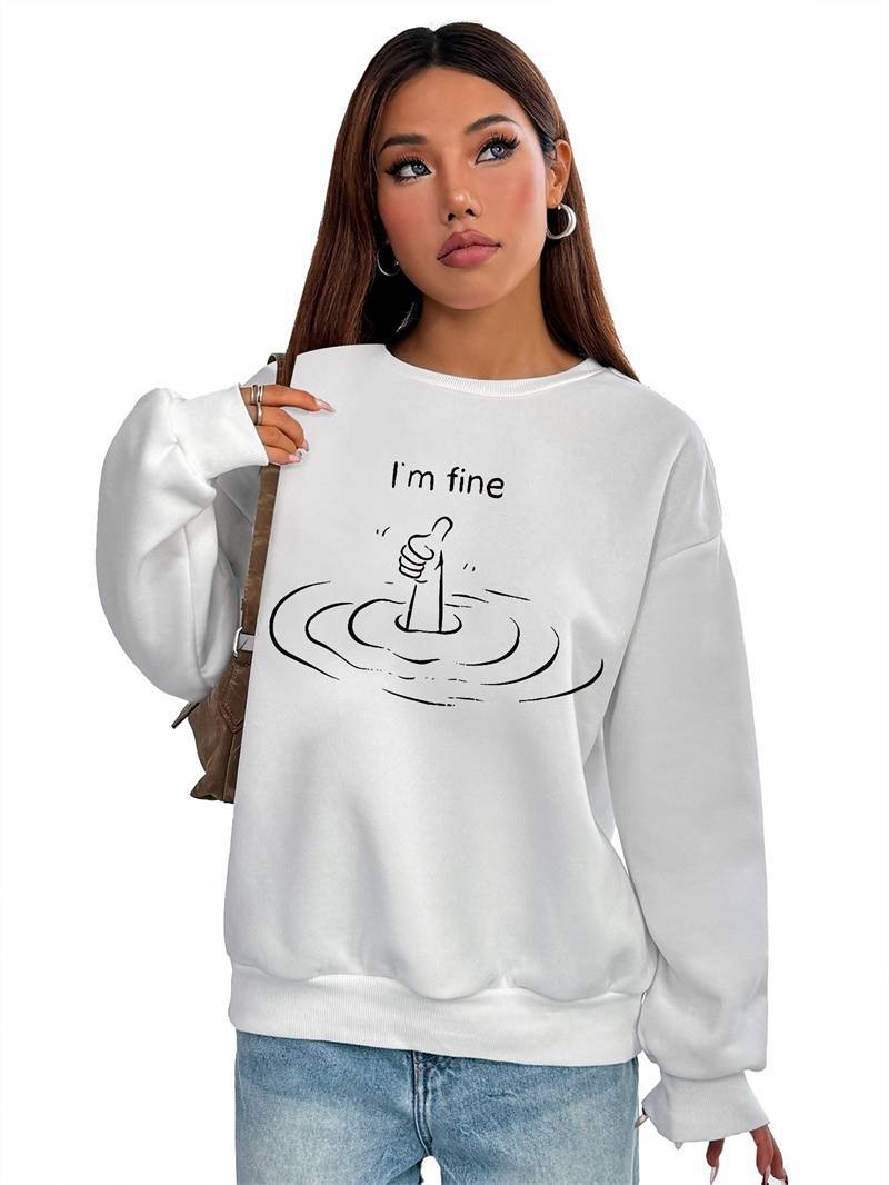 Women's Long - Sleeved Crew Neck T-Shirt - dellidu.com - 5 - White - Women's Long - Sleeved Crew Neck T-Shirt - XS - Women's Long - Sleeved Crew Neck T-Shirt - CJQB227081101AZ - null