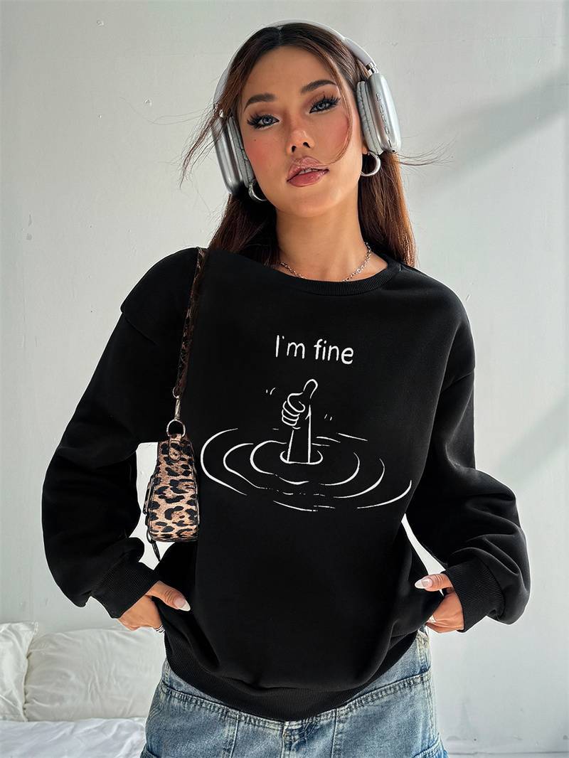 Women's Long - Sleeved Crew Neck T-Shirt - dellidu.com - 5 - Black - Women's Long - Sleeved Crew Neck T-Shirt - XS - Women's Long - Sleeved Crew Neck T-Shirt - CJQB227081105EV - null