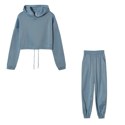 Women's Long - Sleeved Sports Casual Two - Piece Set - dellidu.com - Blue - Women's Long - Sleeved Sports Casual Two - Piece Set - L - Women's Long - Sleeved Sports Casual Two - Piece Set - 14:173;5:361385 - dellidu.com