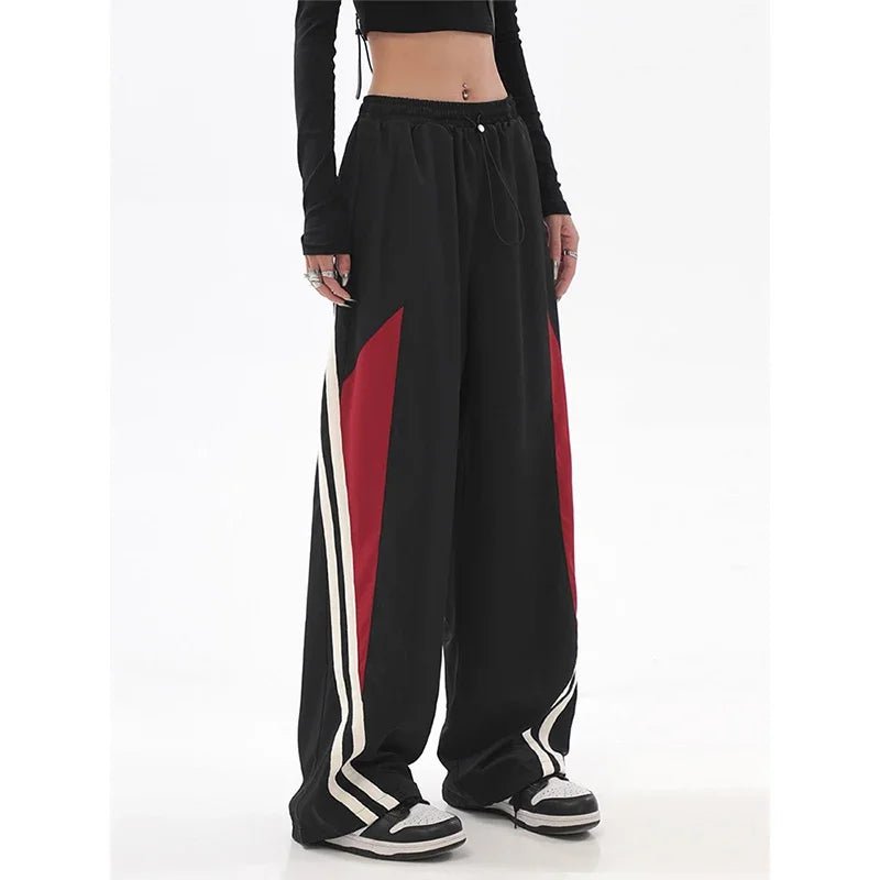 Women’s Oversized High Waist Baggy Joggers Pants - dellidu.com - Black - Women’s Oversized High Waist Baggy Joggers Pants - S - Women’s Oversized High Waist Baggy Joggers Pants - 14:193#Black;5:100014064 - dellidu.com