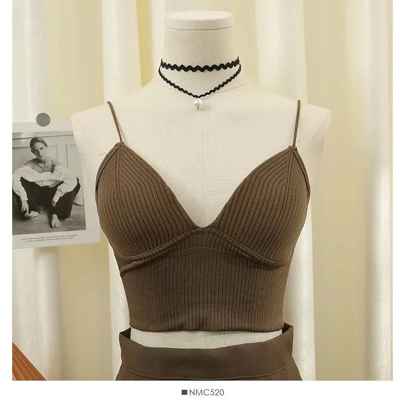 Women’s Seamless Sports Bra Tube Top - Stylish & Comfortable - dellidu.com - BROWN - Women’s Seamless Sports Bra Tube Top - Stylish & Comfortable - free size - Women’s Seamless Sports Bra Tube Top - Stylish & Comfortable - 14:365458#BROWN;200000463:200004202#free size - dellidu.com