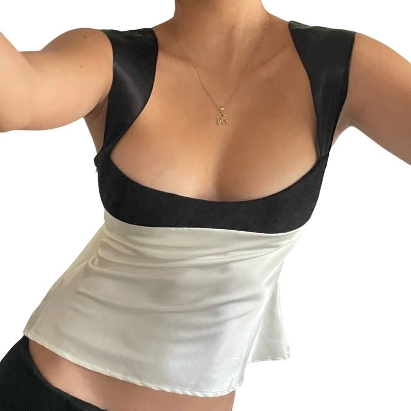 Women’s Sexy Low Cut Cropped Tank Tops - Summer Casual Y2K - dellidu.com - a - Women’s Sexy Low Cut Cropped Tank Tops - Summer Casual Y2K - L - Women’s Sexy Low Cut Cropped Tank Tops - Summer Casual Y2K - 14:771#a;5:361385 - dellidu.com