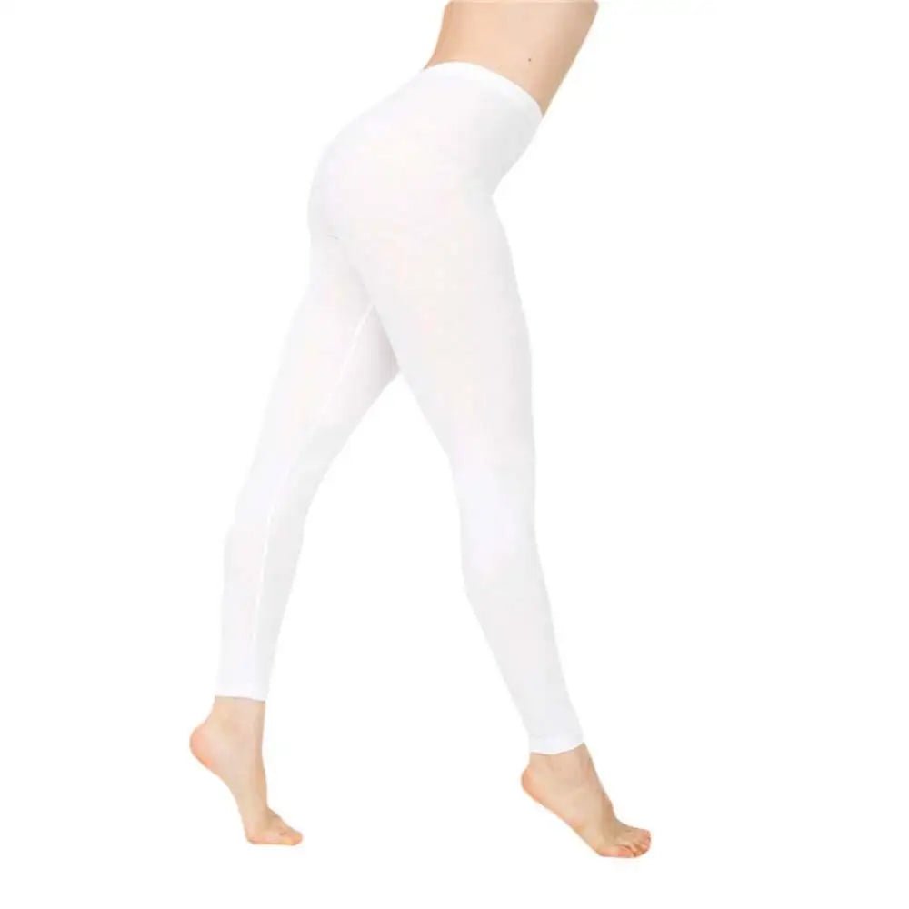 Women's Shiny High Stretch Casual Leggings - dellidu.com - WHITE - Women's Shiny High Stretch Casual Leggings - M - Women's Shiny High Stretch Casual Leggings - 14:29;5:361386 - dellidu.com