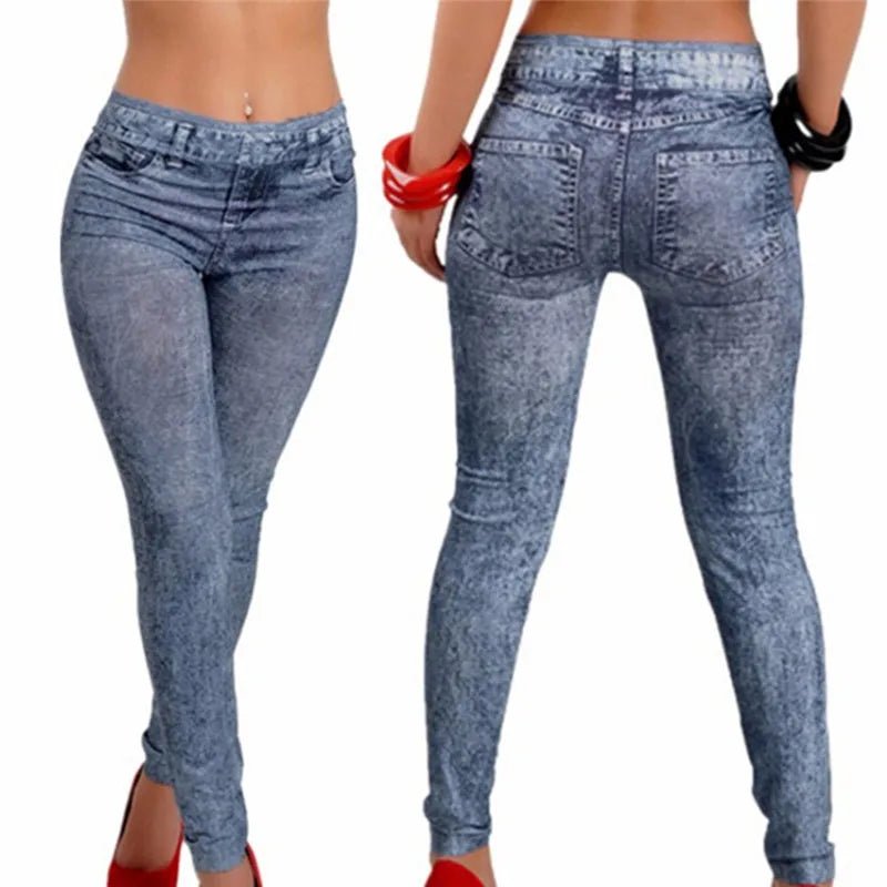 Women’s Slim Fit Denim Leggings with Pockets - dellidu.com - BL - Women’s Slim Fit Denim Leggings with Pockets - One Size - Women’s Slim Fit Denim Leggings with Pockets - 14:365458#BL;5:200003528 - dellidu.com