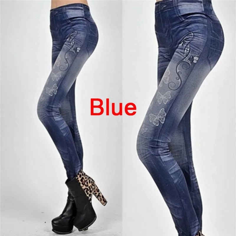 Women’s Slim Fit Denim Leggings with Pockets - dellidu.com - BL - Women’s Slim Fit Denim Leggings with Pockets - One Size - Women’s Slim Fit Denim Leggings with Pockets - 14:365458#BL;5:200003528 - dellidu.com