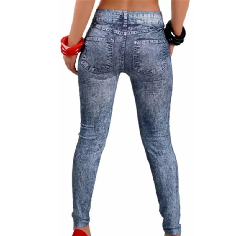 Women’s Slim Fit Denim Leggings with Pockets - dellidu.com - BL - Women’s Slim Fit Denim Leggings with Pockets - One Size - Women’s Slim Fit Denim Leggings with Pockets - 14:365458#BL;5:200003528 - dellidu.com