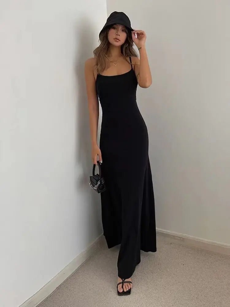 Women's Summer Bodycon Dress - Slim Fit Sleeveless Spaghetti Strap - dellidu.com - DarkGray - Women's Summer Bodycon Dress - Slim Fit Sleeveless Spaghetti Strap - XXL - Women's Summer Bodycon Dress - Slim Fit Sleeveless Spaghetti Strap - 14:200004890#DarkGray;5:4182 - dellidu.com