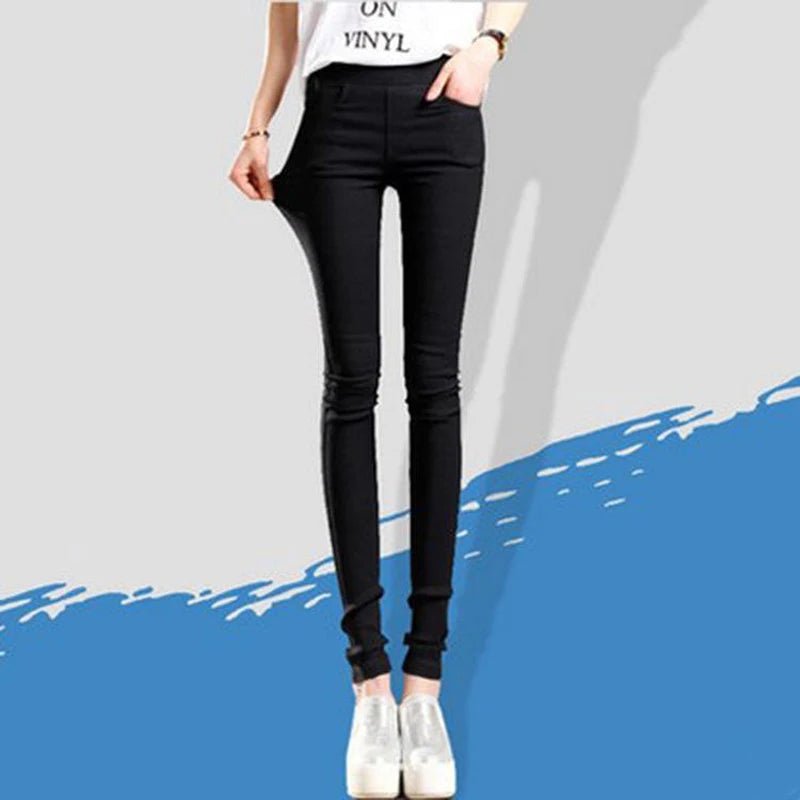 Women's Summer Elastic Casual Stretch Skinny Leggings - dellidu.com - black - Women's Summer Elastic Casual Stretch Skinny Leggings - XXL - Women's Summer Elastic Casual Stretch Skinny Leggings - 14:193;5:4182 - dellidu.com