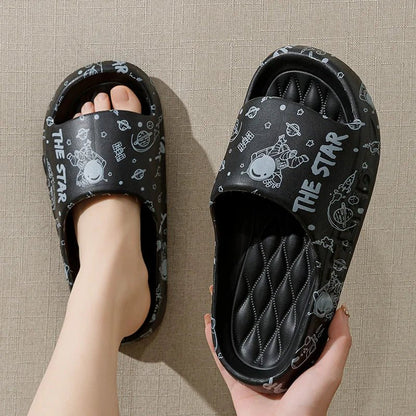 Women's Summer Non - Slip Indoor/Outdoor Slippers - dellidu.com - 42 - 43 - Women's Summer Non - Slip Indoor/Outdoor Slippers - black - Women's Summer Non - Slip Indoor/Outdoor Slippers - 14:193;200000124:200000337#42 - 43 - dellidu.com