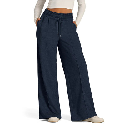 Women's Wide Leg Jogger Sweatpants - Casual Fitness Pants - dellidu.com - Navy - Women's Wide Leg Jogger Sweatpants - Casual Fitness Pants - XL - Women's Wide Leg Jogger Sweatpants - Casual Fitness Pants - 14:200971939#Navy;5:100014065 - dellidu.com